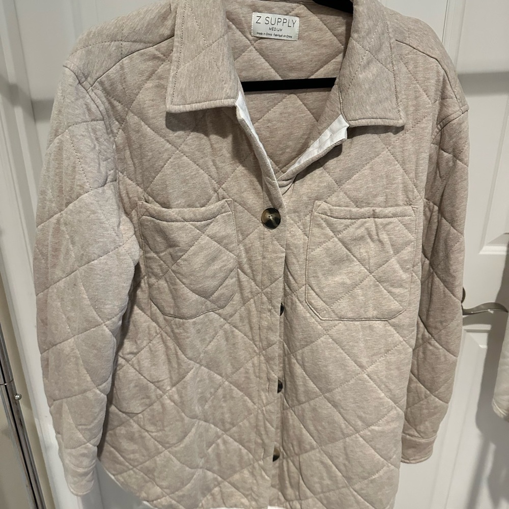 Z Supply Quilted Jacket in Cream